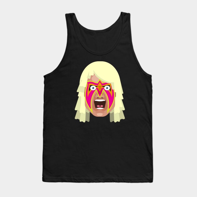 Ultimate Warrior Head Tank Top by FITmedia